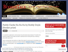 Tablet Screenshot of bookertalk.com